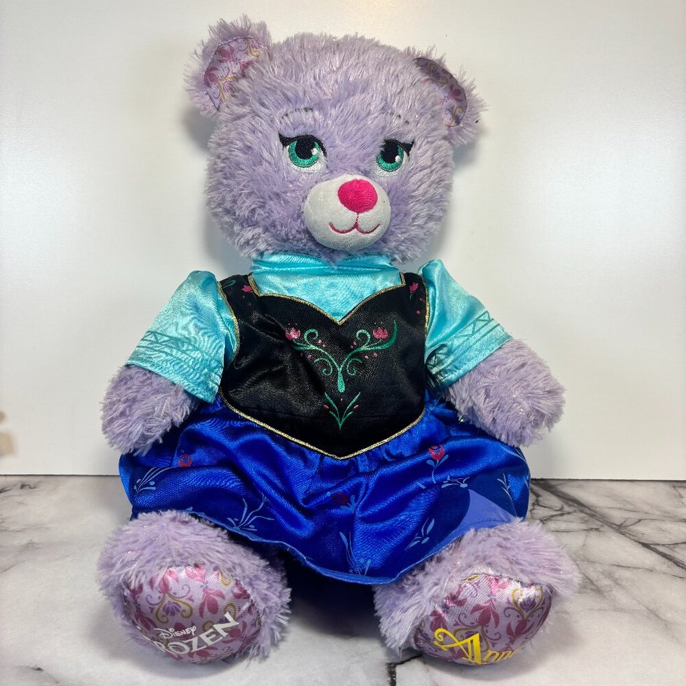 Build A Bear Workshop Disney Olaf’s Frozen Adventure Anna Bear 16" Plush Dress